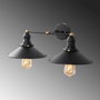 Opviq Conical - 12190 Lámpara de pared Negro y Oro